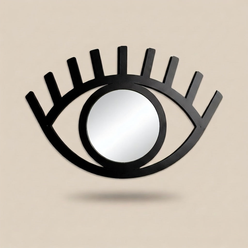 Modern Abstract Eye Silhouette Metal Wall Art