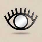 Modern Abstract Eye Silhouette Metal Wall Art