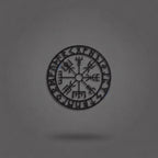 Viking Vegvisir Compass Circular Metal Wall Art