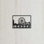 London Skyline Cityscape Metal Strip Wall Art