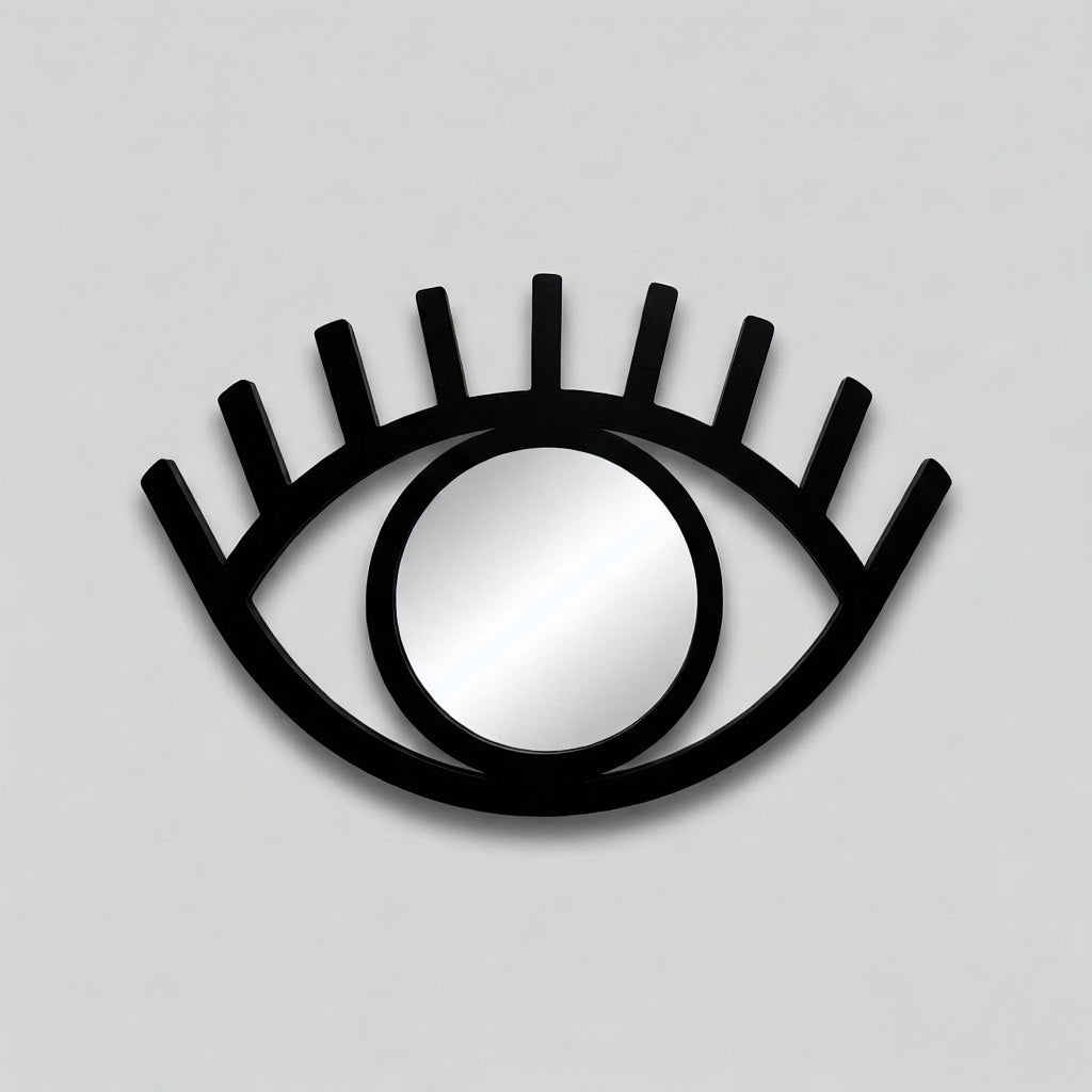 Modern Abstract Eye Silhouette Metal Wall Art
