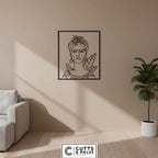 Frida Kahlo Portrait Metal Wall Art