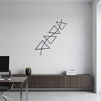 Modern Geometric Triangles Metal Wall Art