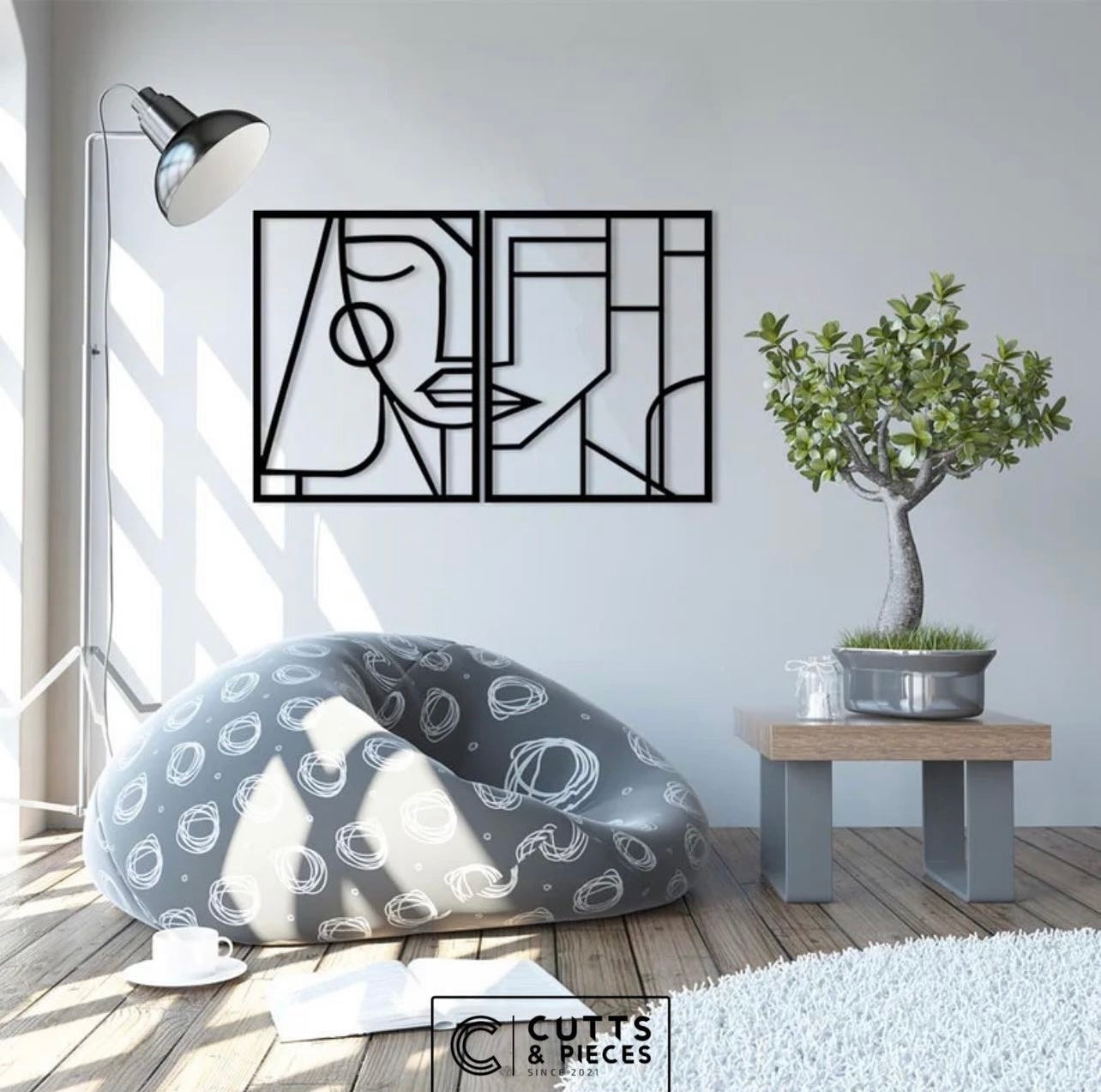 Modern Abstract Line Art Wall Decor