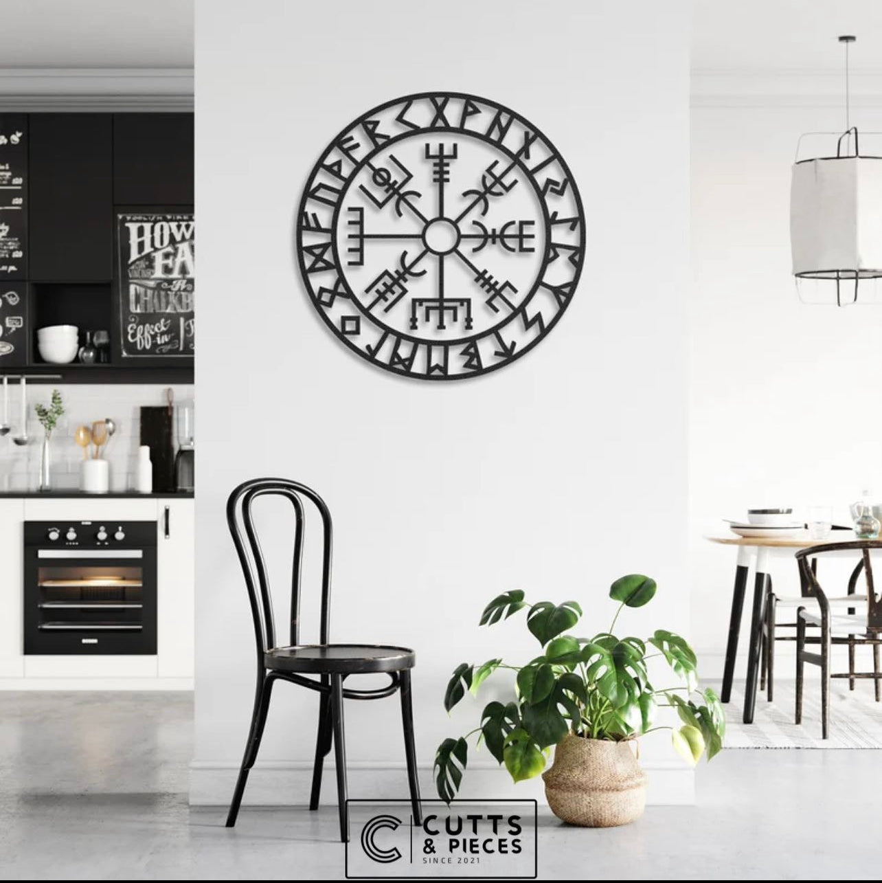 Nordic Rune Metal Wall Art