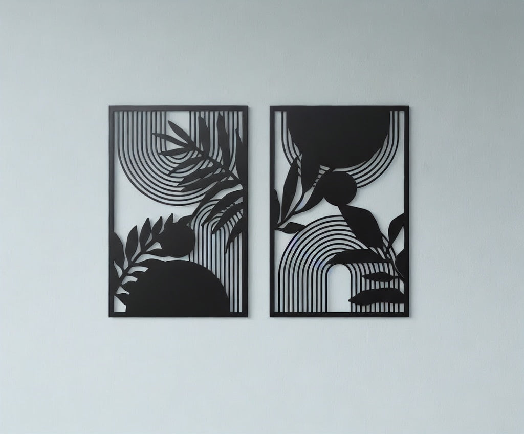 Square Kufic Arabic Calligraphy Metal Wall Art