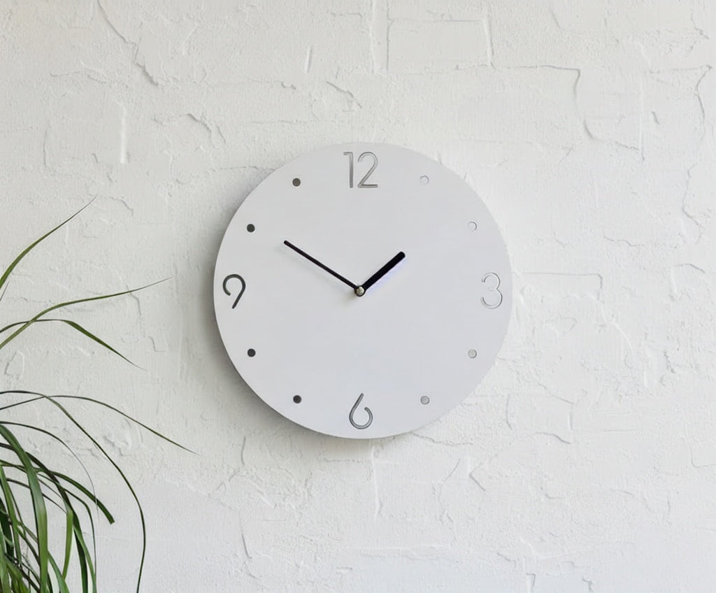 Minimalist Round Metal Wall Clock