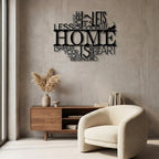 Home Quote Typography Metal Wall Art