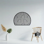 Art Deco Arched Lines Metal Strip Wall Art