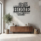 Home Quote Typography Metal Wall Art