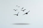 Migrating Birds Flight Metal Strip Wall Art