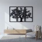 Tree of Life Triptych Metal Wall Art
