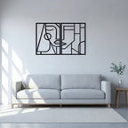 Minimalist Abstract Human Portrait Metal Wall Art Set
