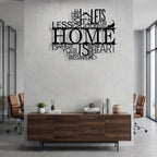 Home Quote Typography Metal Wall Art