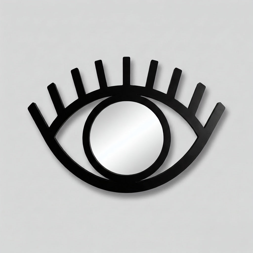 Modern Abstract Eye Silhouette Metal Wall Art