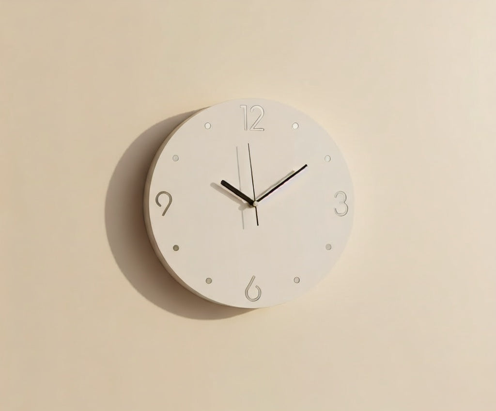 Minimalist Round Metal Wall Clock