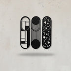 Modern Geometric Trio Metal Wall Art Panels