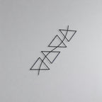 Modern Geometric Triangles Metal Wall Art