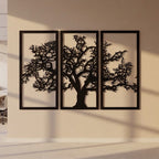 Tree of Life Triptych Metal Wall Art