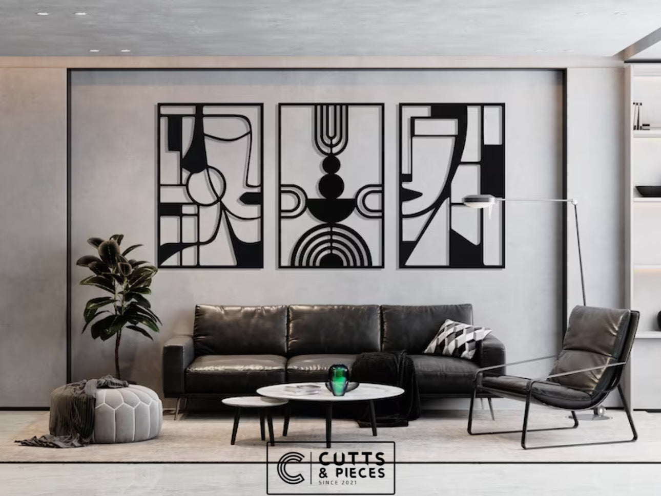 Abstract Artistic Geometry Faces