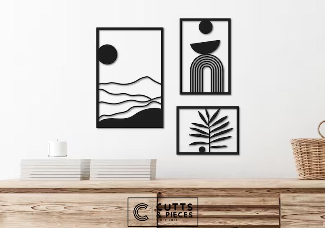 Abstract 3X Pieces