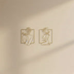 Minimalist Floral Female Nude Set Metal Wall Art