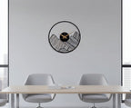 Mountain Peak Silhouette Metal Wall Clock