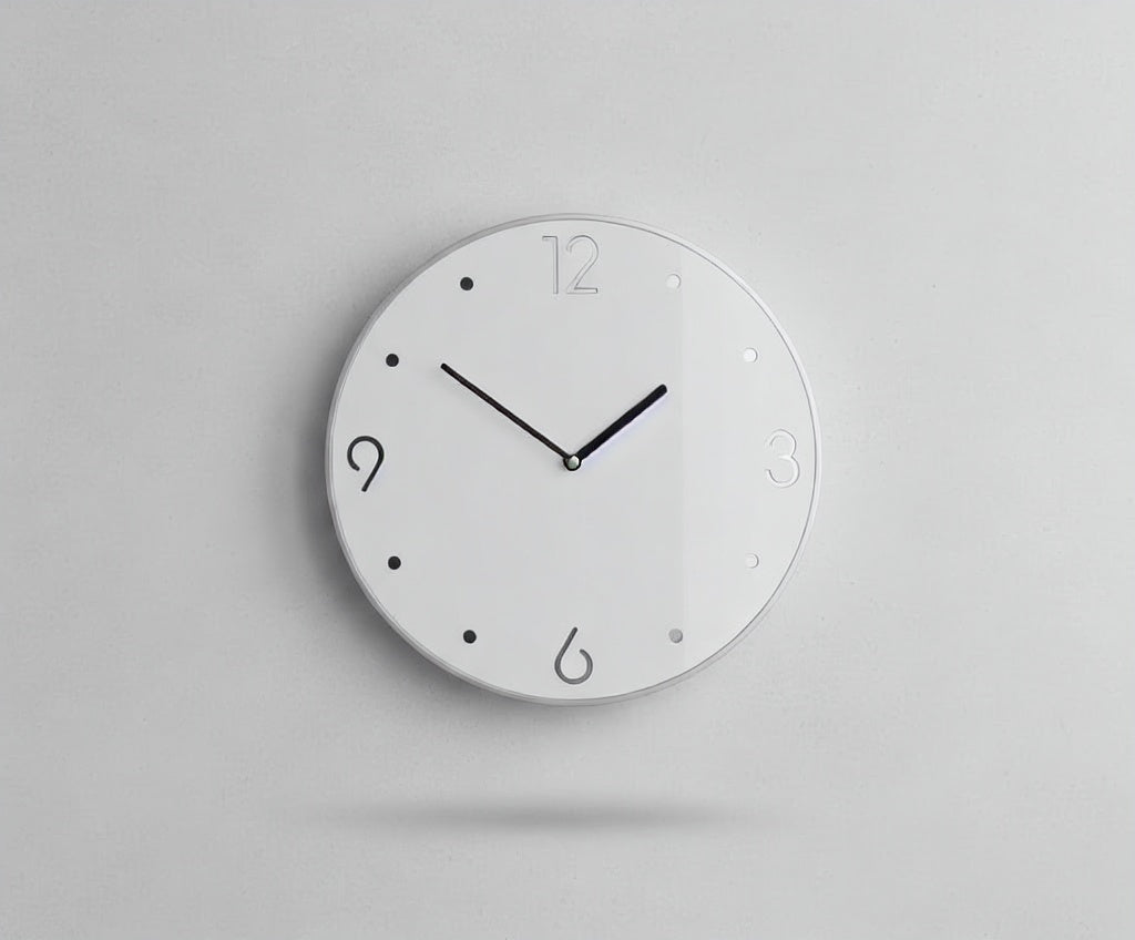 Minimalist Round Metal Wall Clock