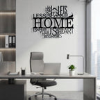 Home Quote Typography Metal Wall Art