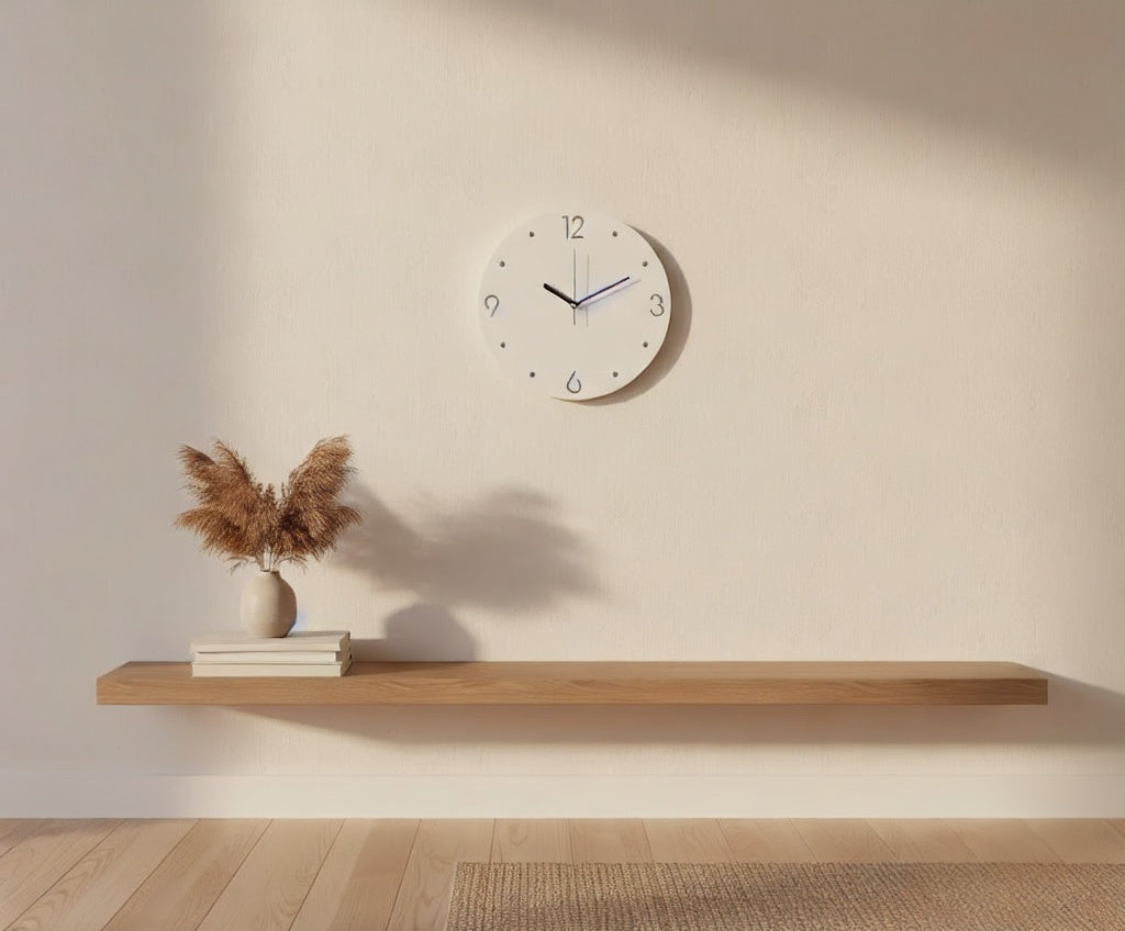 Minimalist Round Metal Wall Clock
