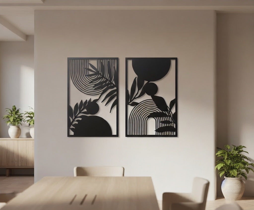 Square Kufic Arabic Calligraphy Metal Wall Art