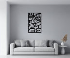 Modern Abstract Cubist Face Metal Wall Art