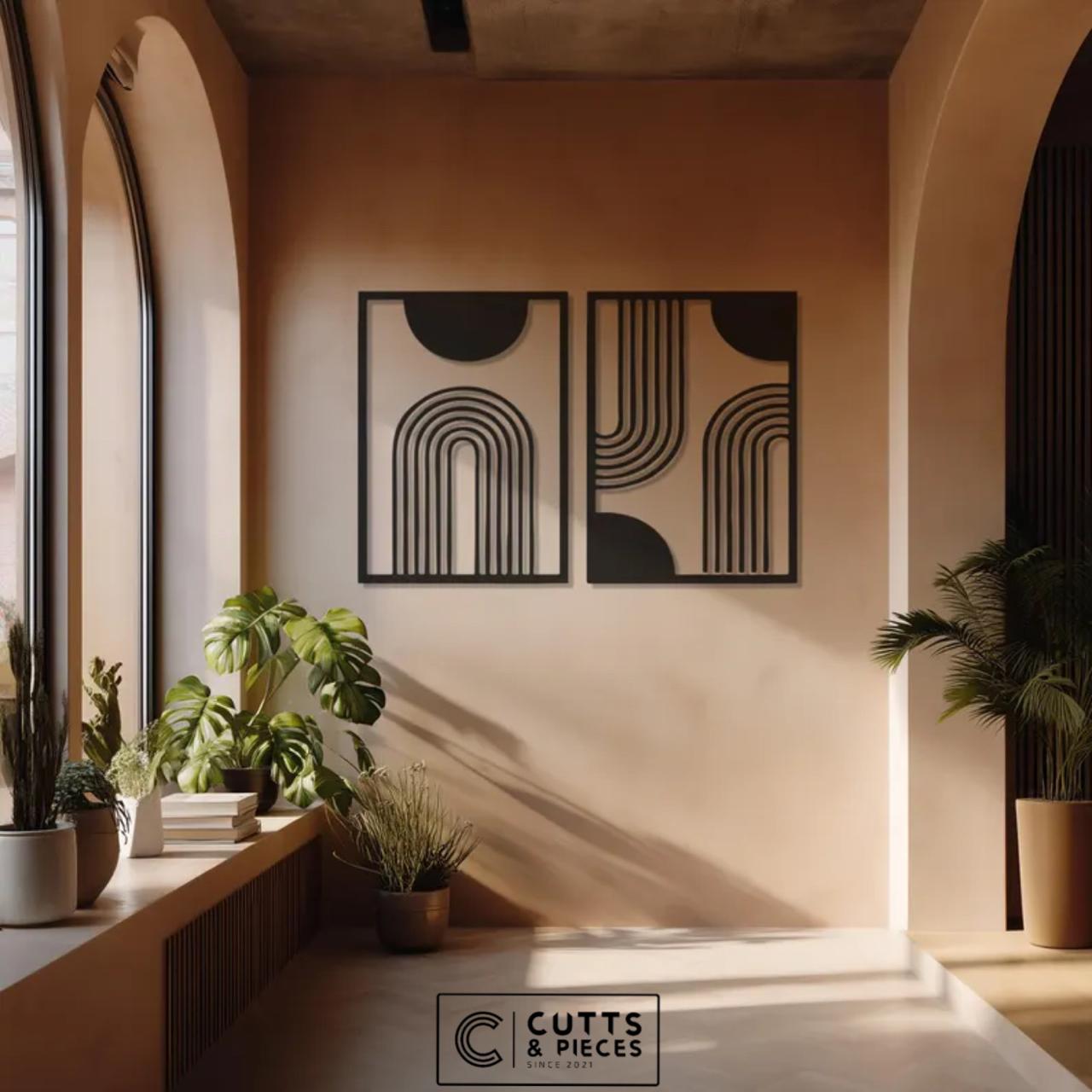 Modern Minimalist Geometric Wall Art Set