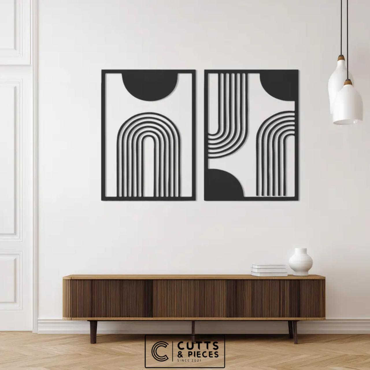 Modern Minimalist Geometric Wall Art Set