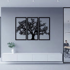 Tree of Life Triptych Metal Wall Art