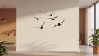 Migrating Birds Flight Metal Strip Wall Art