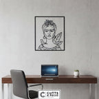 Frida Kahlo Portrait Metal Wall Art