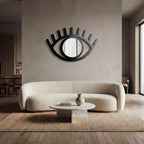 Modern Abstract Eye Silhouette Metal Wall Art