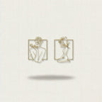 Minimalist Floral Female Nude Set Metal Wall Art