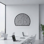 Art Deco Arched Lines Metal Strip Wall Art