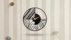 Modern Geometric Landscape Metal Wall Clock