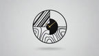 Modern Geometric Landscape Metal Wall Clock