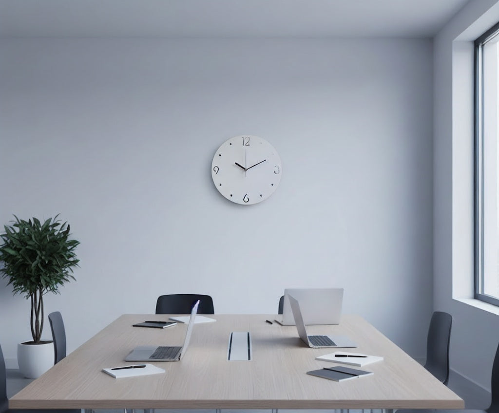 Minimalist Round Metal Wall Clock