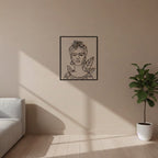 Frida Kahlo Portrait Metal Wall Art