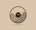 Mountain Peak Silhouette Metal Wall Clock
