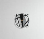 Modern Geometric Abstract Metal Wall Clock