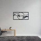 The Creation of Adam Hands Metal Wall Art