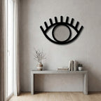 Modern Abstract Eye Silhouette Metal Wall Art