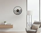 Mountain Peak Silhouette Metal Wall Clock