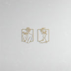 Minimalist Floral Female Nude Set Metal Wall Art